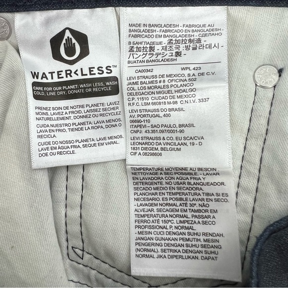 Levi’s Strauss 511 Men’s Lightweight Blue Jeans Sz W33”/L30” Distressed Pockets - Picture 6 of 10